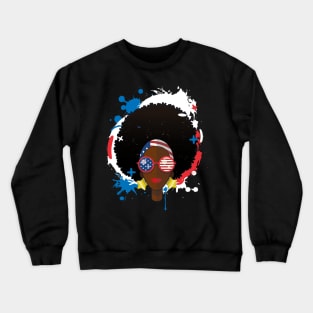 Afro American Girl Crewneck Sweatshirt